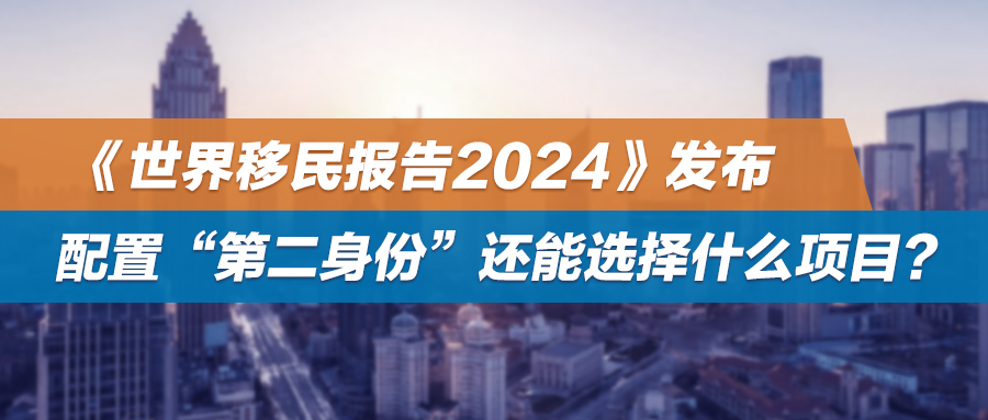 《世界移民报告2024》发布，配置“第二身份”还能选择什么项目？